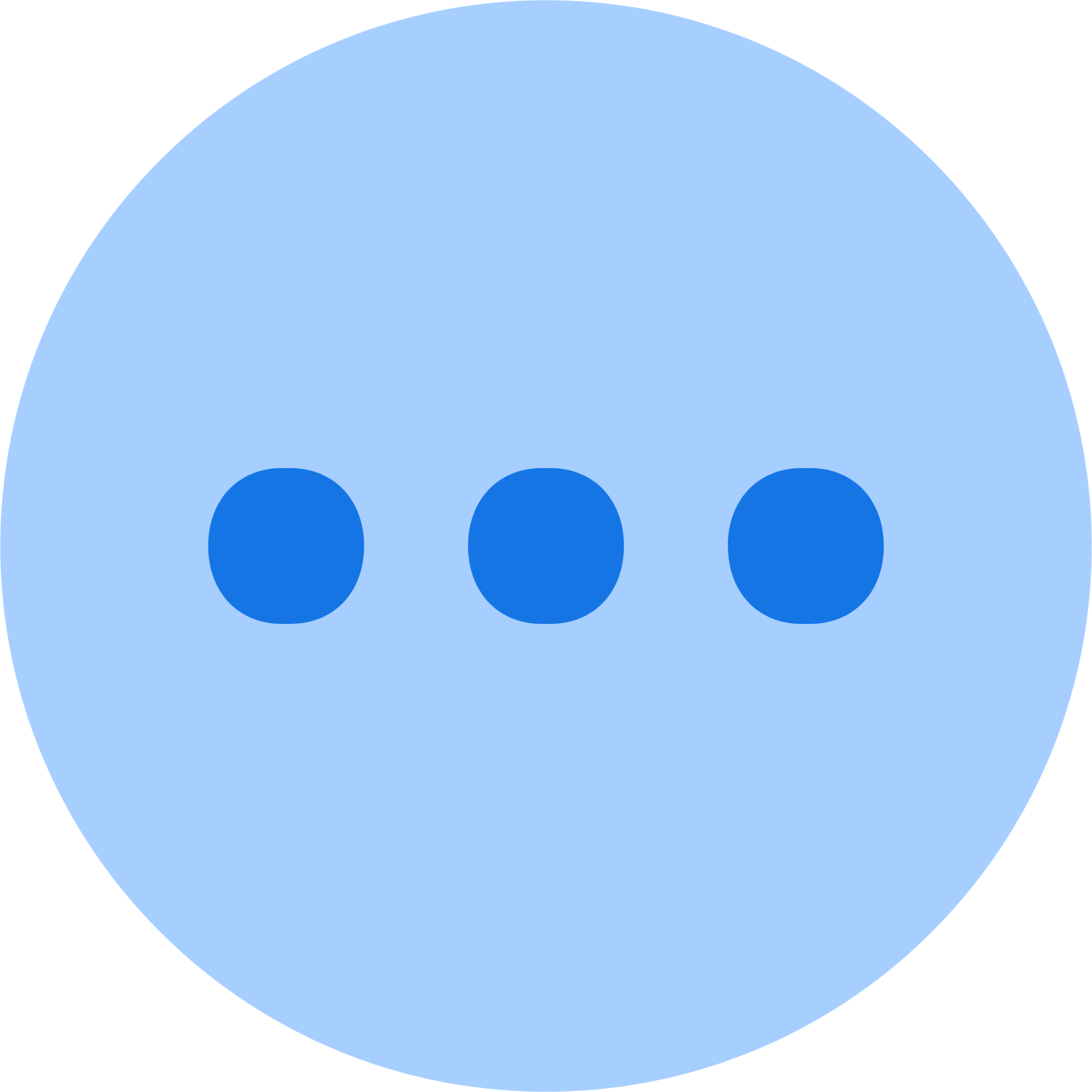 setting menu triple dots circle icon