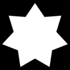 seven pointed star icon