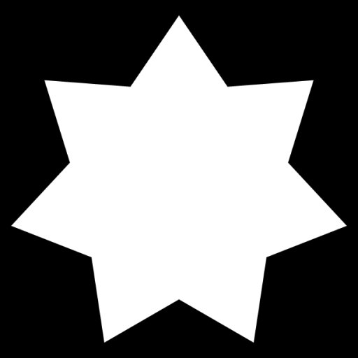 seven pointed star icon