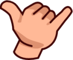 shaka sign (plain) emoji