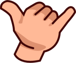 shaka sign (plain) emoji