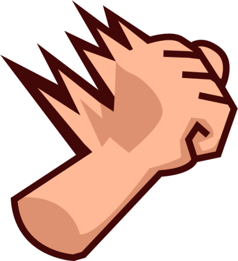 shakes fist (plain) emoji