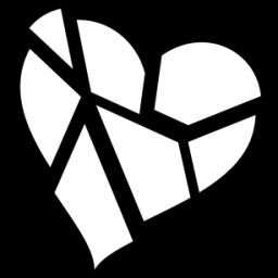 shattered heart icon
