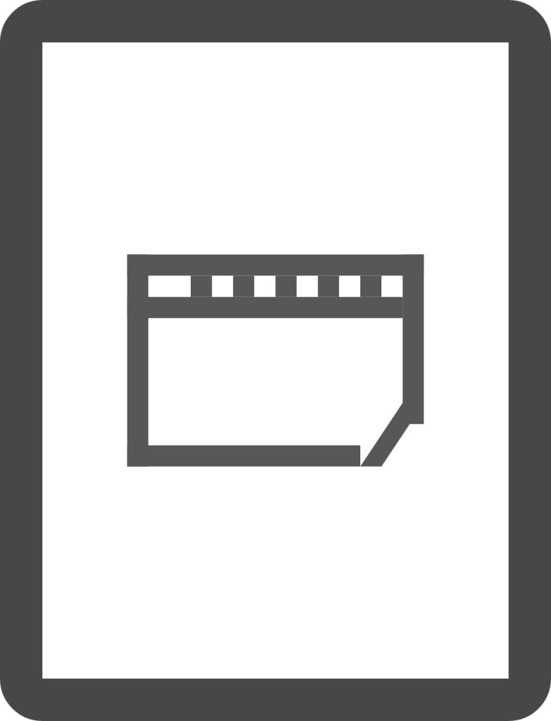 Sheet cinema icon