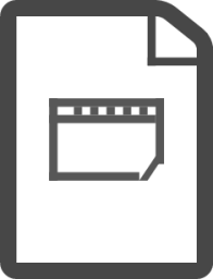 Sheet folded cinema icon