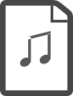 Sheet folded music icon