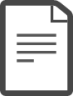 Sheet folded text icon
