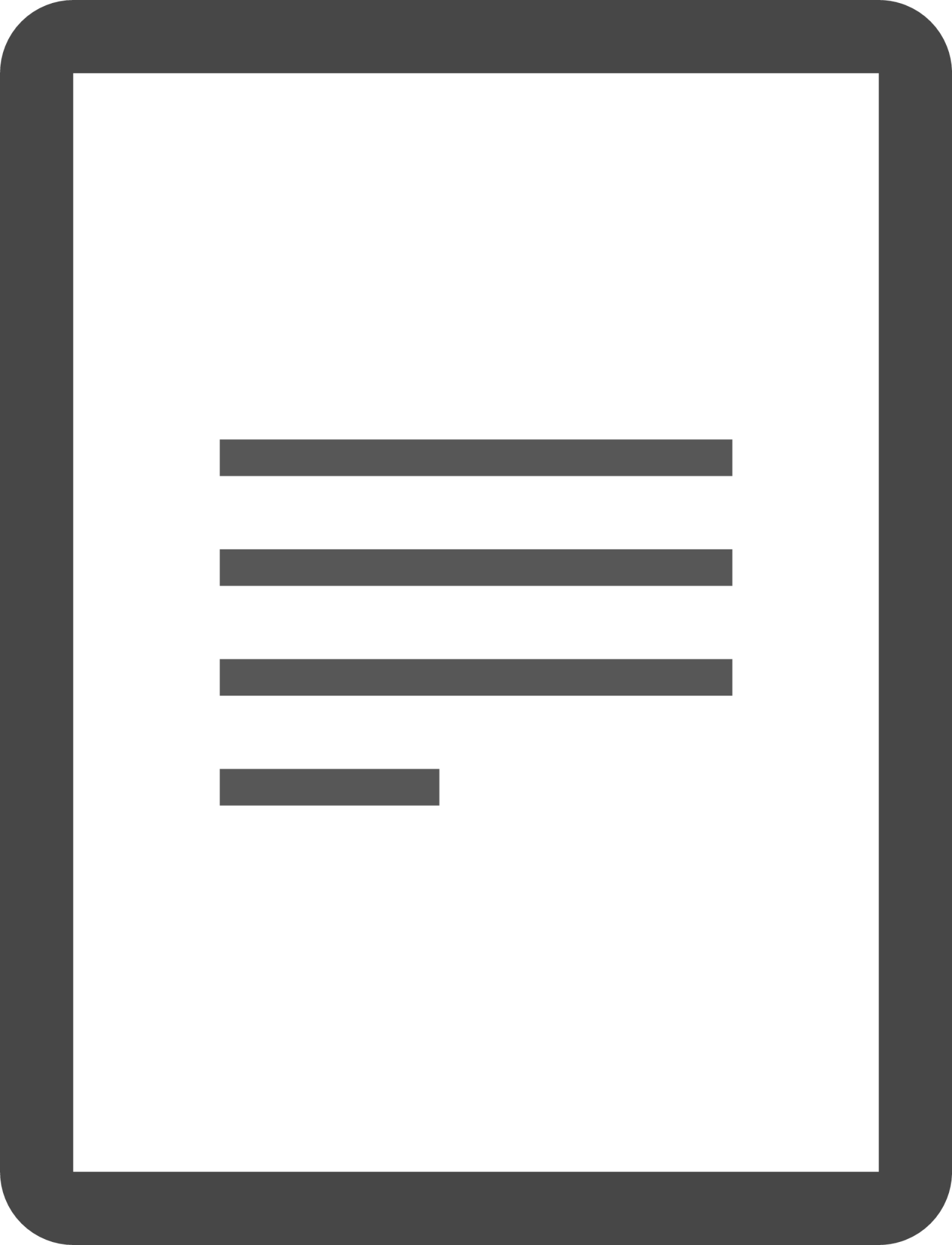 Sheet text icon