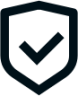 shield check line icon