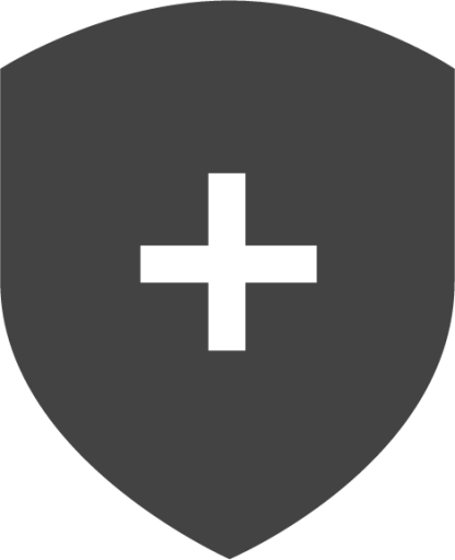 shield plus icon