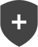 shield plus icon