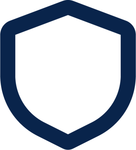 shield shape line shape icon