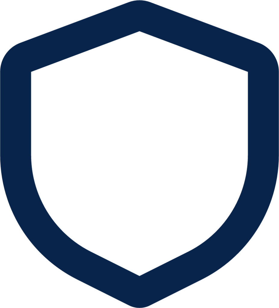 shield shape line shape icon
