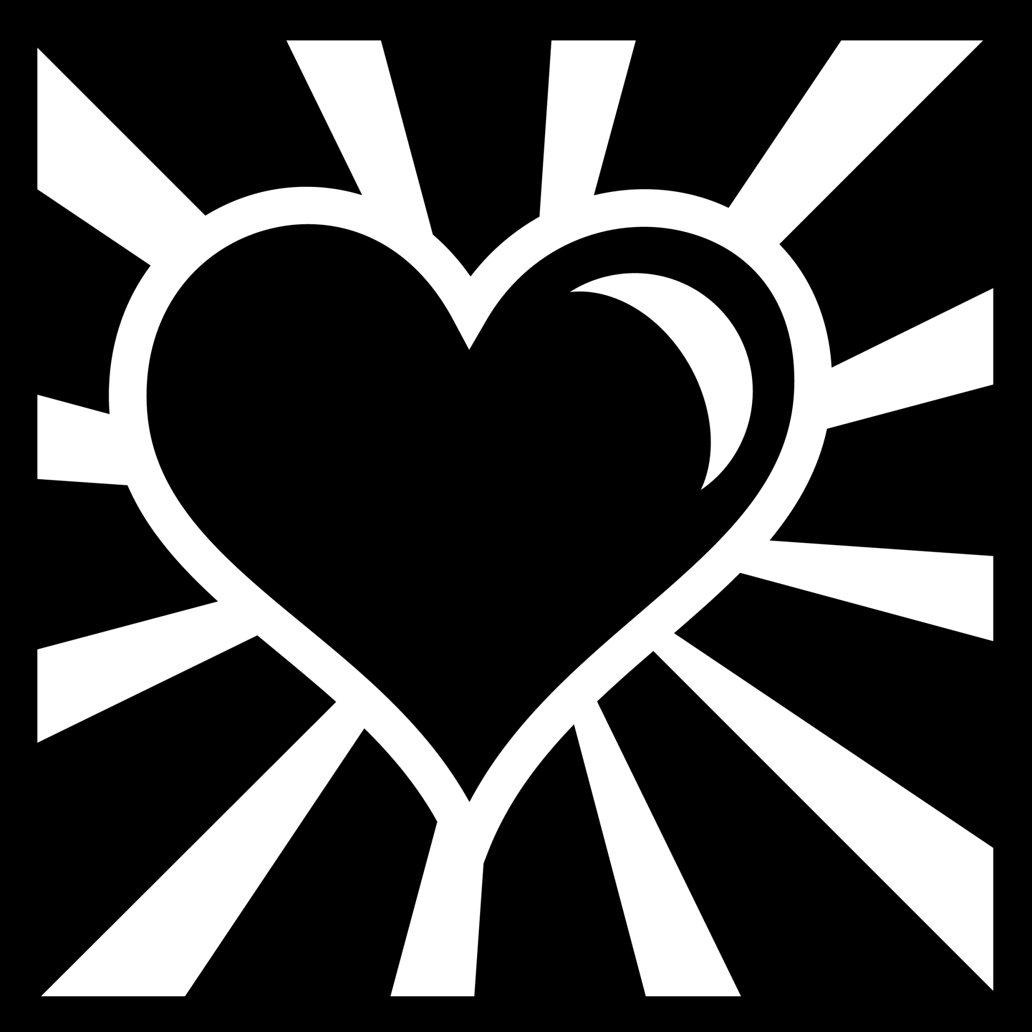shining heart icon