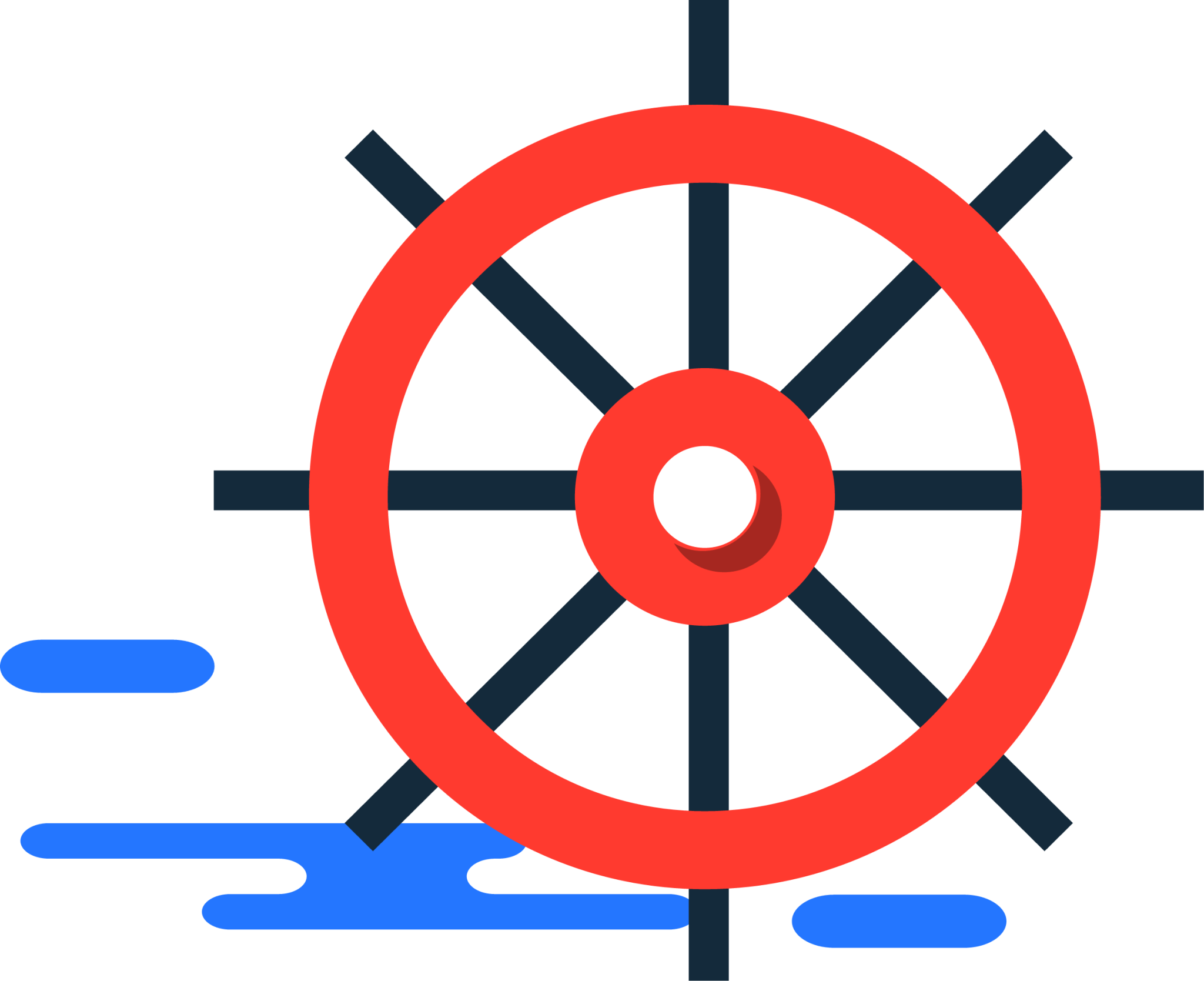 ship wheel illustration