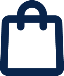 shopping bag 1 line business icon