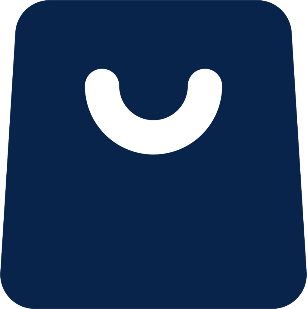 shopping bag 2 fill business icon