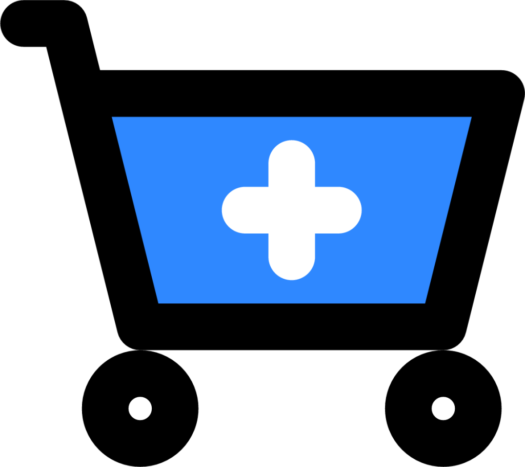 shopping cart add icon