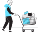 Shopping cart illustration