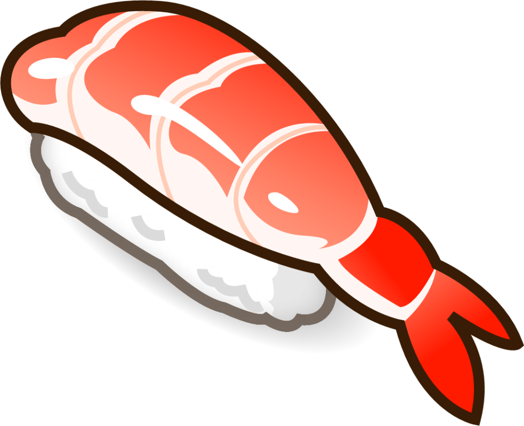 (shrimp) sushi emoji