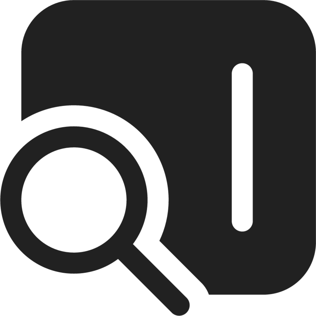 Sidebar Search LTR icon