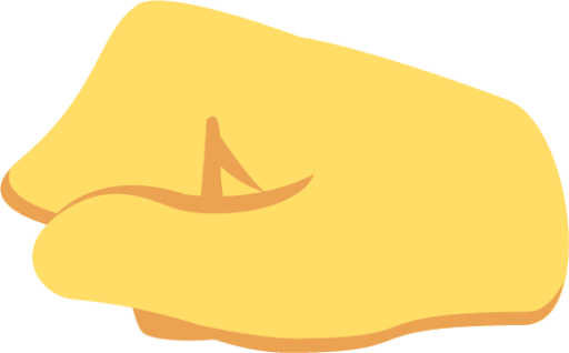 sideways hand pointing left emoji