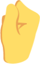 sideways hand pointing up emoji