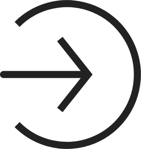 Sign in circle light icon