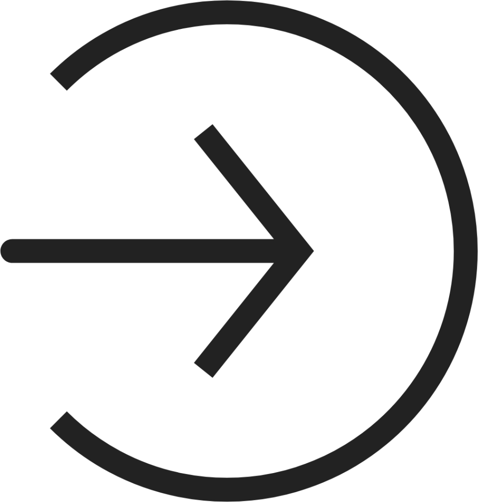 Sign in circle light icon