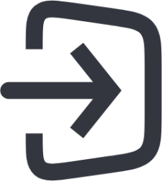 Sign in squre icon