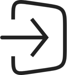 Sign in squre light icon
