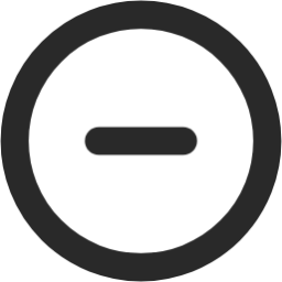 sign minus circle icon