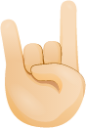 Sign of the horns skin 1 emoji emoji