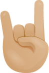 Sign of the horns skin 2 emoji emoji
