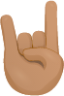 Sign of the horns skin 3 emoji emoji