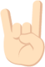 sign of the horns tone 1 emoji