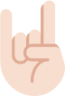 sign of the horns tone 1 emoji