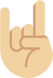 sign of the horns tone 2 emoji