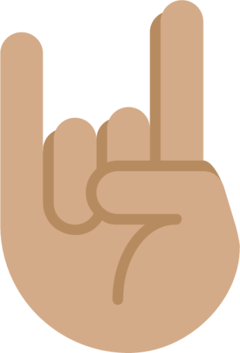 sign of the horns tone 3 emoji
