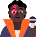 singer dark emoji
