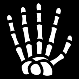 skeletal hand icon