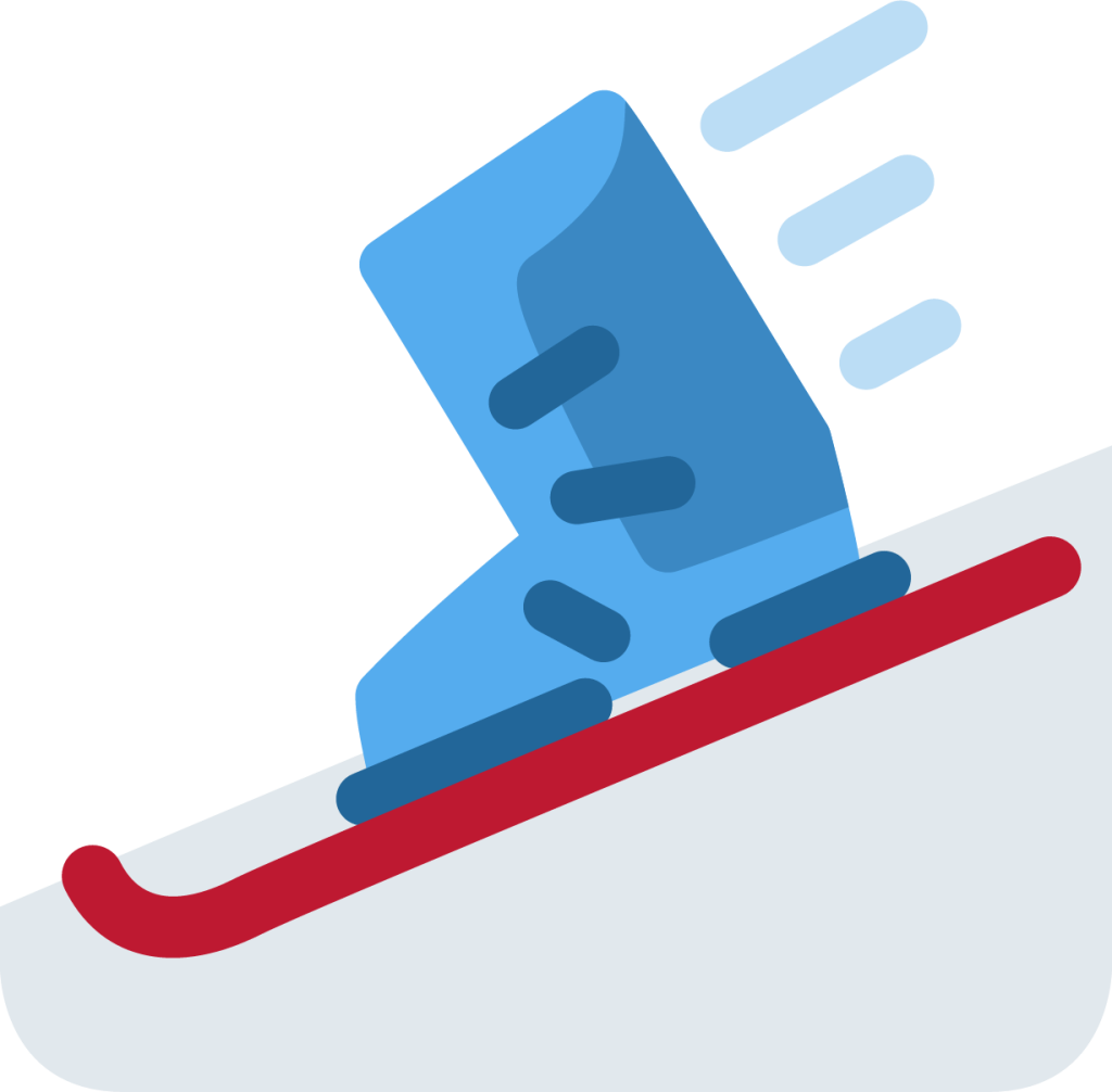 ski and ski boot emoji