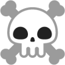 skull and crossbones emoji