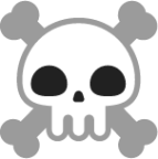 skull and crossbones emoji