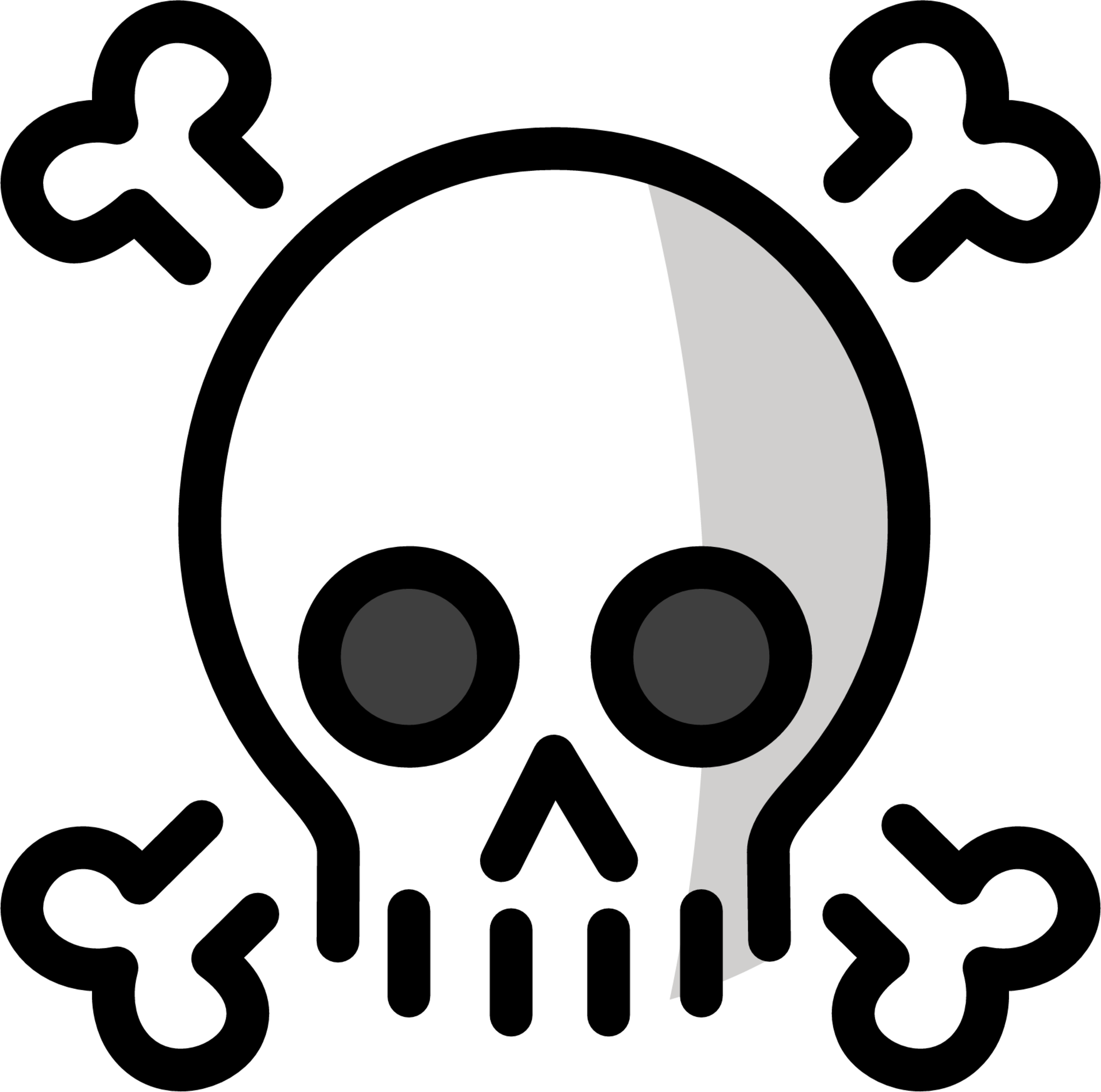 skull and crossbones emoji