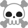 skull and crossbones emoji