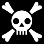 skull crossed bones icon