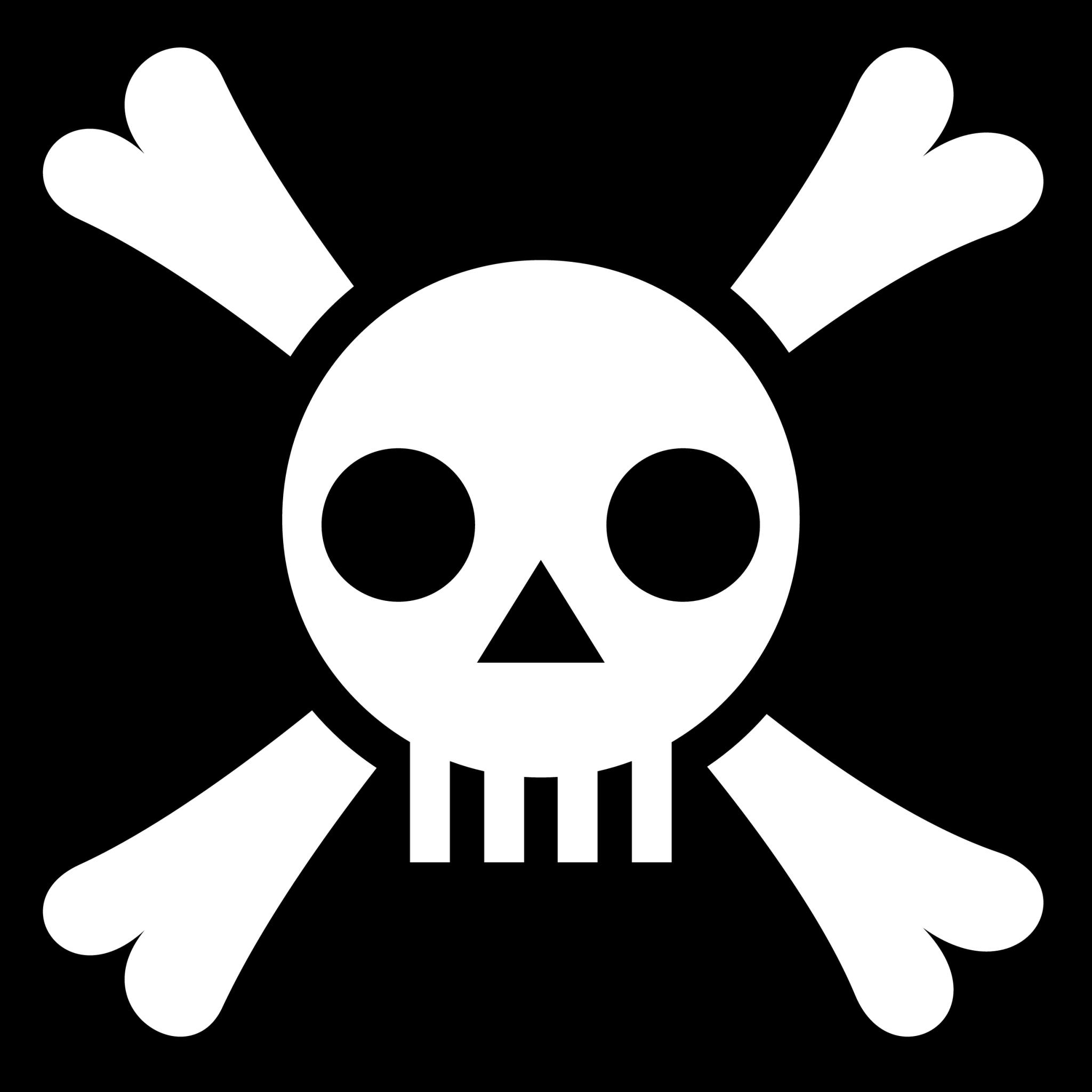 skull crossed bones icon