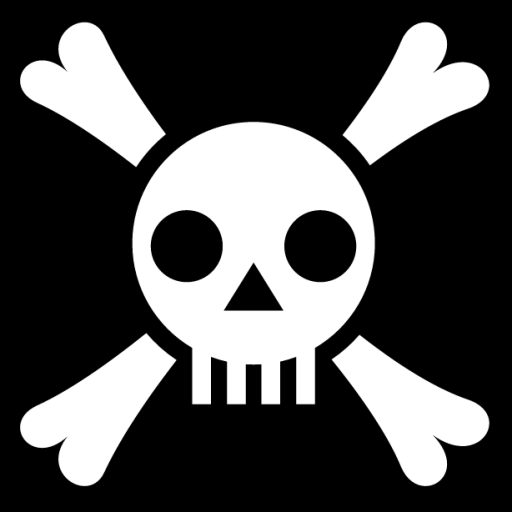 skull crossed bones icon