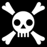 skull crossed bones icon